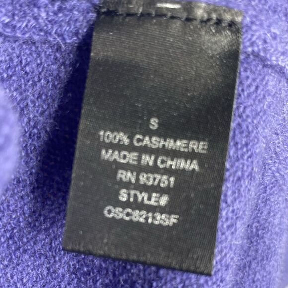 Lusso Cashmere Amethyst Purple Wrap Around Light Cardigan Style EUC Size Small - Picture 4 of 5